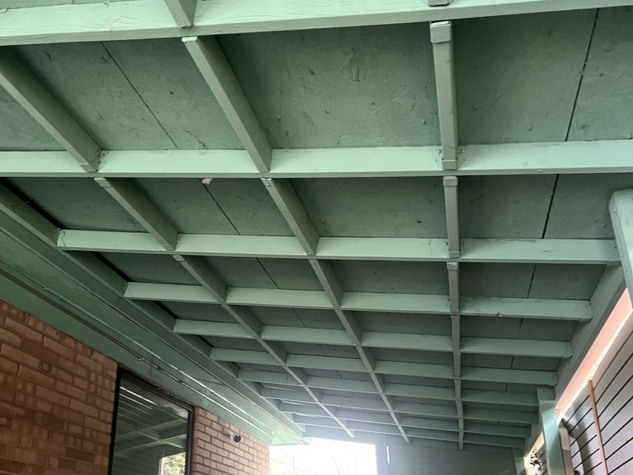 Carport ceiling before